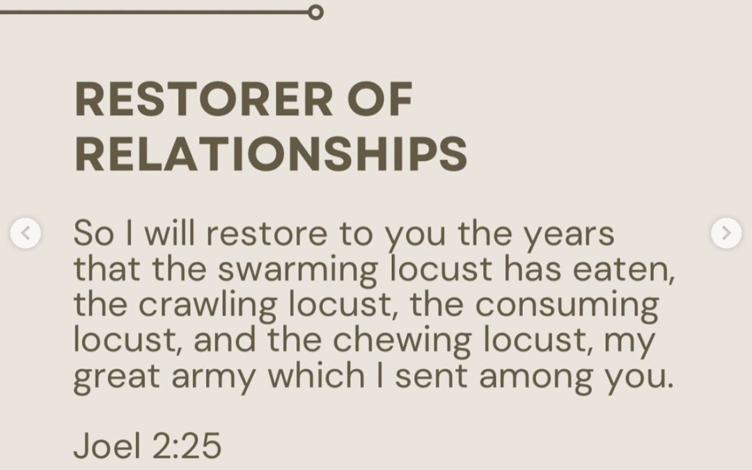 Restorer of Relationships